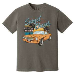 Sunset Chaser Classic Car Vintage Comfort Colors Tee