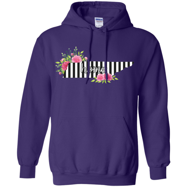 Tennessee Home Striped Floral Hoodie