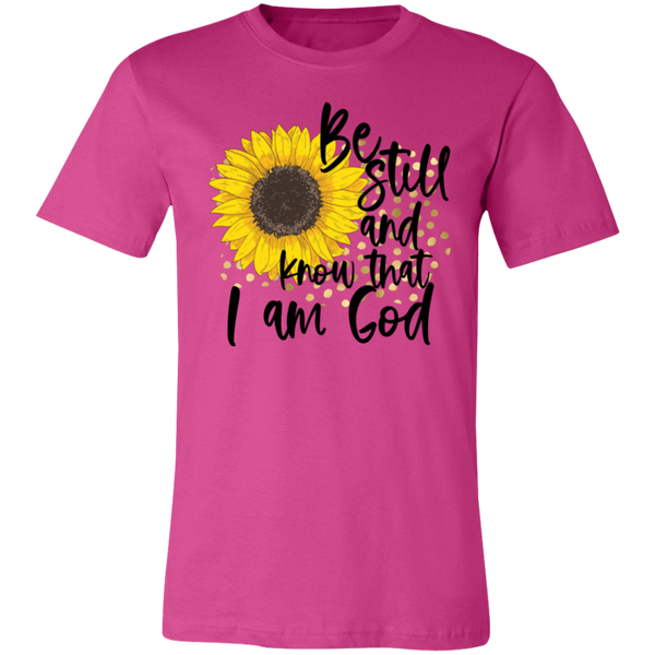 Be Still and Know that I am God Sunflower Soft Tee