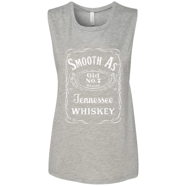 Smooth as Tennessee Whiskey Flowy Muscle Tank Grey