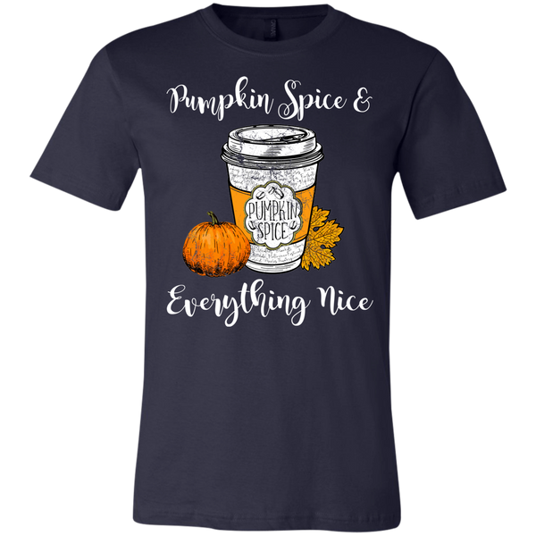 Pumpkin Spice and Everything Nice Tee Shirt Navy