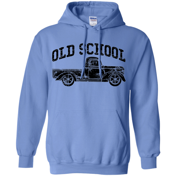 Old School Vintage Distressed Antique Truck Hoodie Carolina Blue