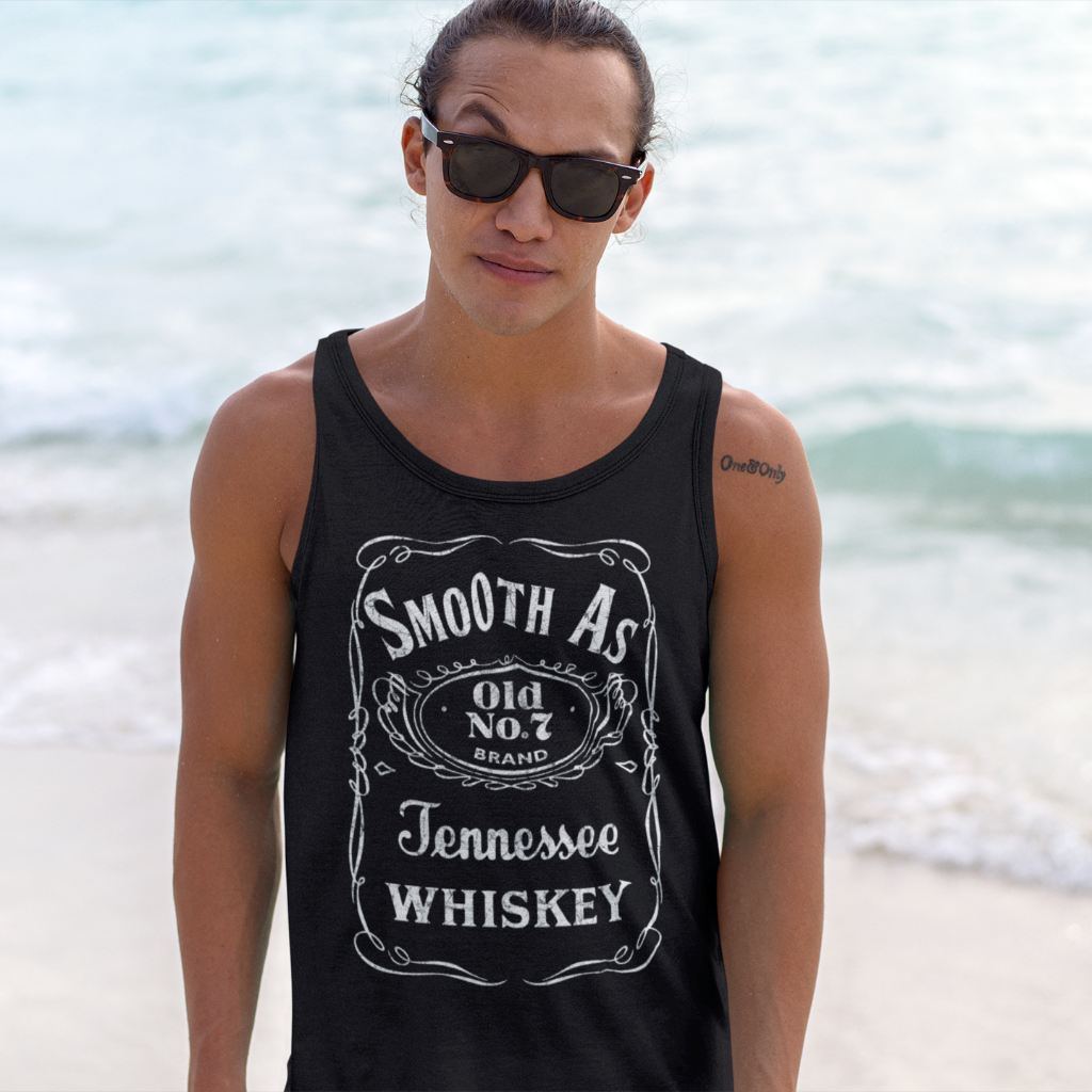 Smooth as Tennessee Whiskey Mens Muscle Tank Black