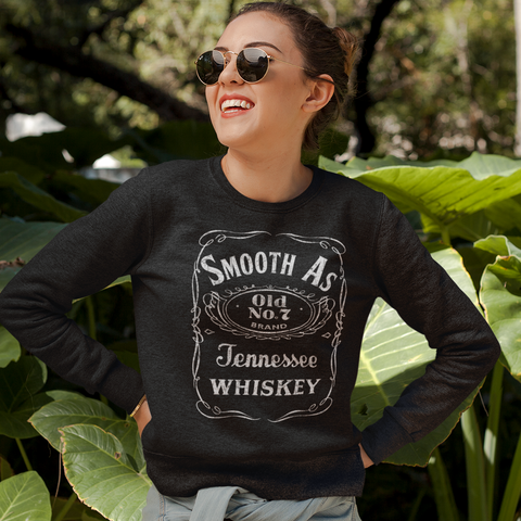 Smooth as Tennessee Whiskey Crewneck Sweatshirt Black